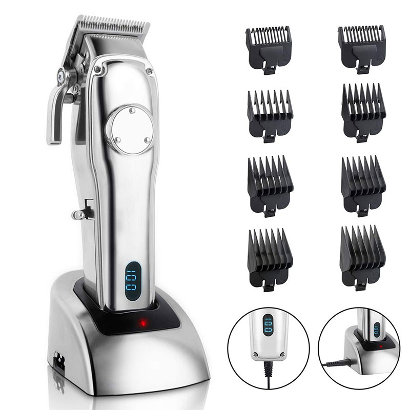 สไตล์ปลดปล่อยและความแม่นยำ: Clipper Barber Hair Clipper พร้อมขาตั้ง